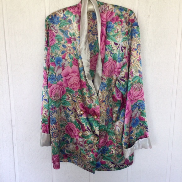 VICTORIAS SECRET VINTAGE SATIN SLEEP SHIRT SIZE LARGE - Picture 3 of 9
